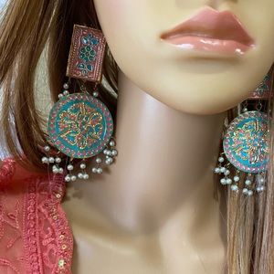 Fancy Rajistani Indian Pakistani Earrings sale